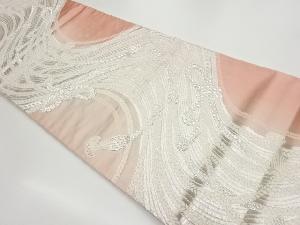 束ね紐に房模様織出し全通袋帯